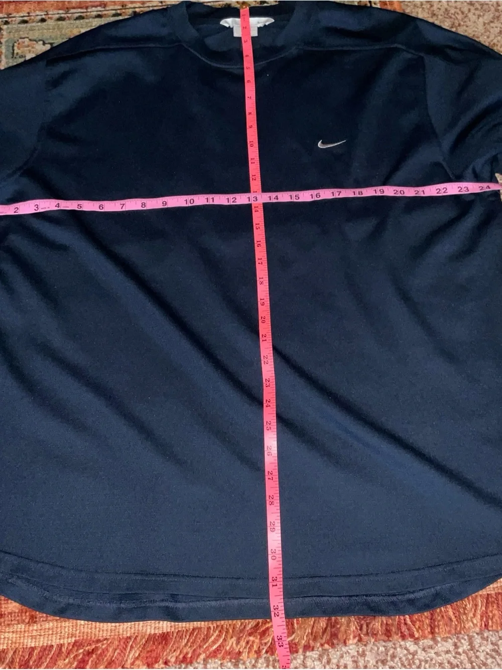Vintage Nike Mens Blue Performance Long-Sleeve Athletic Crewneck Shirt Size 2XL